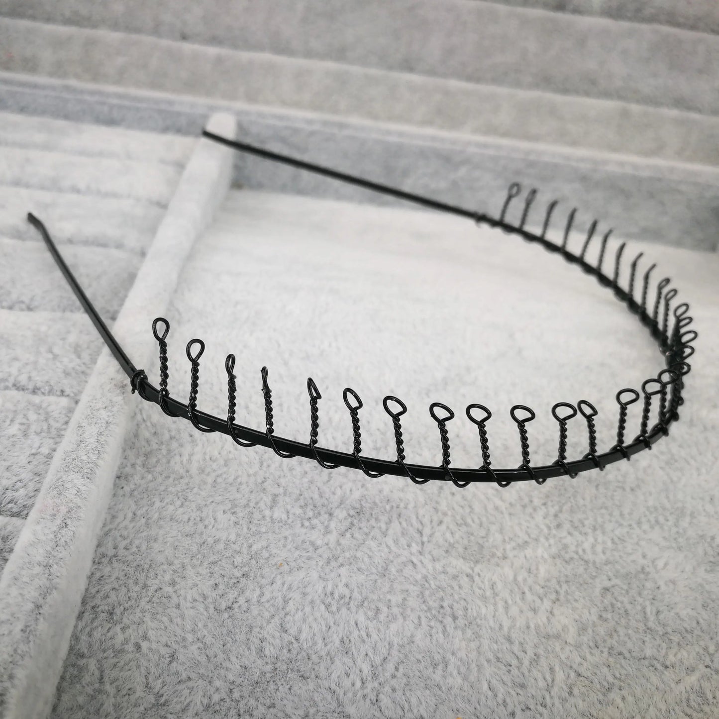 Fashion Black Wavy Headbands for Mens Women Unisex Washing Clips Basic Sports Hairbands Hair Styling Tools Accessories