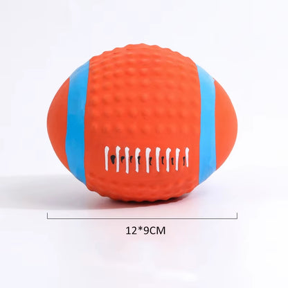 Squeaky Dog Toy Chew Rubber Balls Toy for Small Large Dogs Puppy Interactive Durable Dog Toy Pet Training Dog Accessories