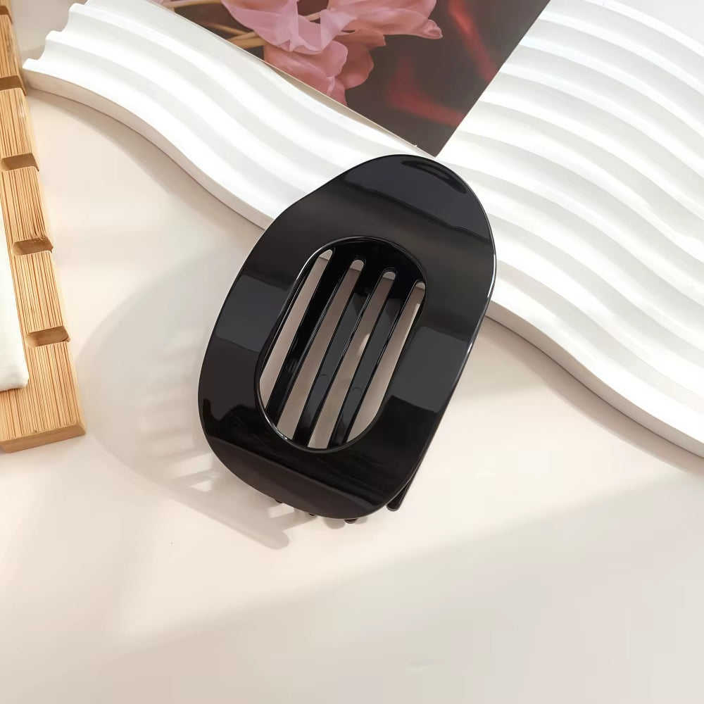 PC Hair Claw Clip for Women New Design Leopard Matte Curved Flat Styling Barrettes Acrylic Lying down Hair Accessories