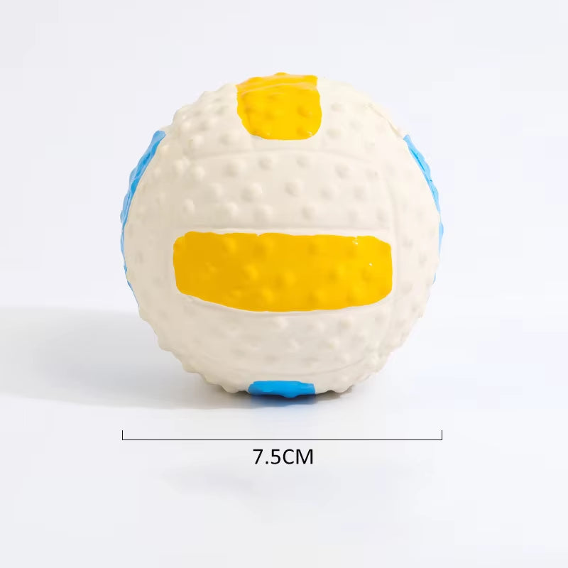 Squeaky Dog Toy Chew Rubber Balls Toy for Small Large Dogs Puppy Interactive Durable Dog Toy Pet Training Dog Accessories