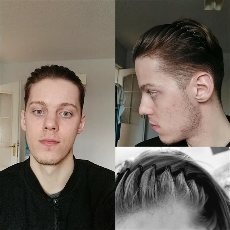 Fashion Black Wavy Headbands for Mens Women Unisex Washing Clips Basic Sports Hairbands Hair Styling Tools Accessories