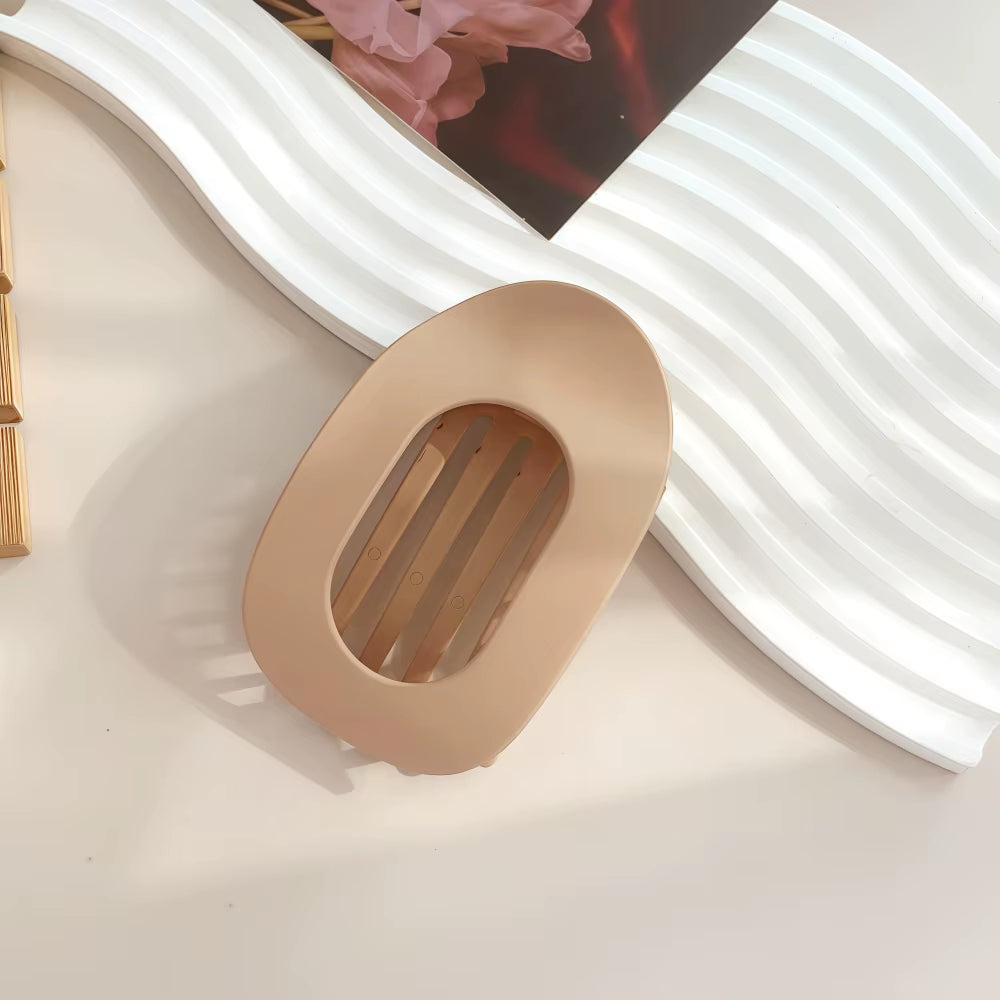 PC Hair Claw Clip for Women New Design Leopard Matte Curved Flat Styling Barrettes Acrylic Lying down Hair Accessories