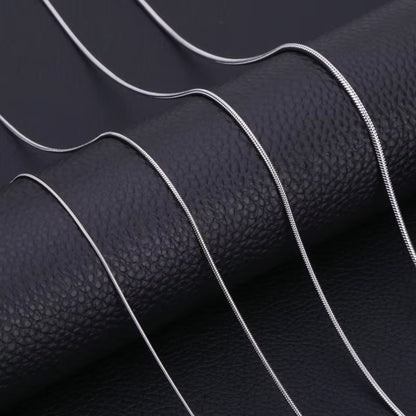 Inoxidable Gold Color Chains 0.9Mm-2Mm Stainless Steel Snake Chains Necklace Twist Rope Jewelry Women Long Chains Accessories