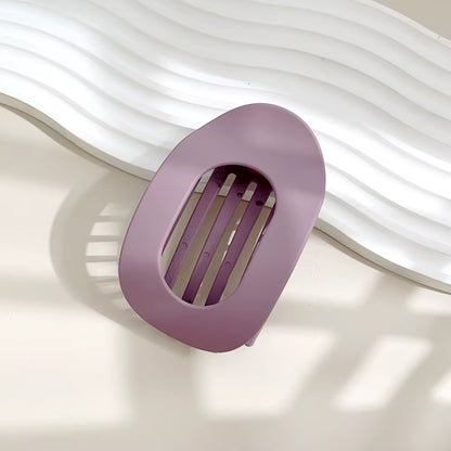 PC Hair Claw Clip for Women New Design Leopard Matte Curved Flat Styling Barrettes Acrylic Lying down Hair Accessories