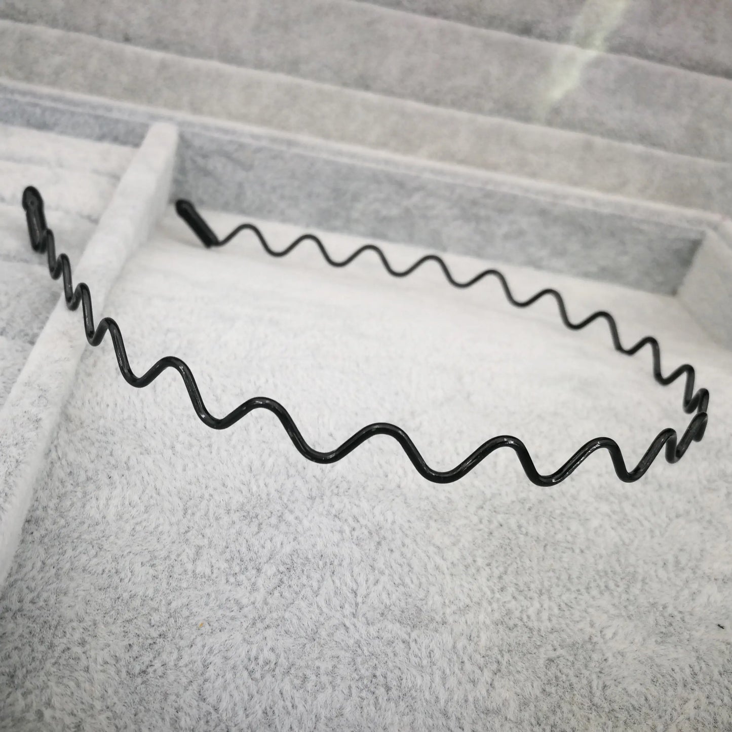 Fashion Black Wavy Headbands for Mens Women Unisex Washing Clips Basic Sports Hairbands Hair Styling Tools Accessories