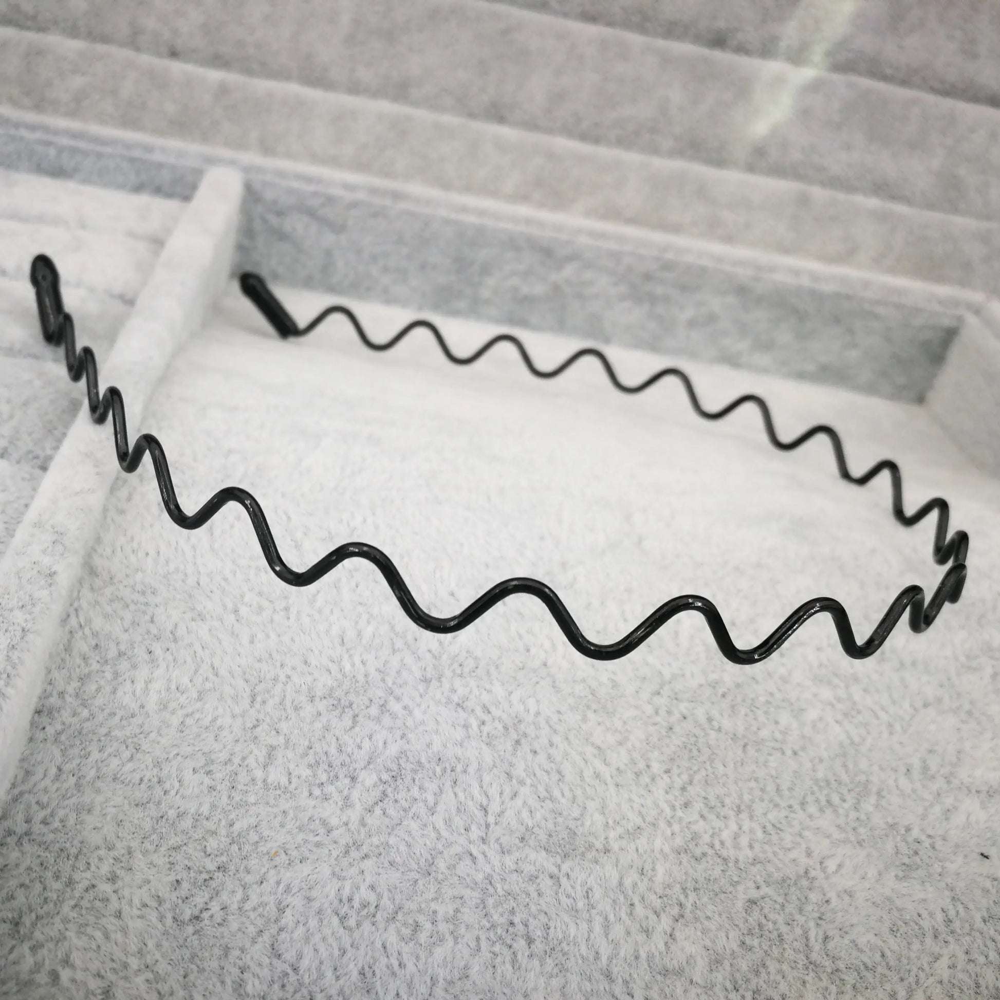 Fashion Black Wavy Headbands for Mens Women Unisex Washing Clips Basic Sports Hairbands Hair Styling Tools Accessories