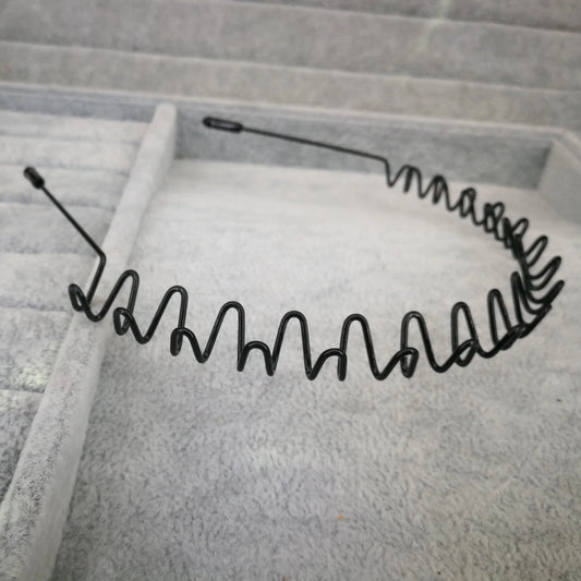 Fashion Black Wavy Headbands for Mens Women Unisex Washing Clips Basic Sports Hairbands Hair Styling Tools Accessories