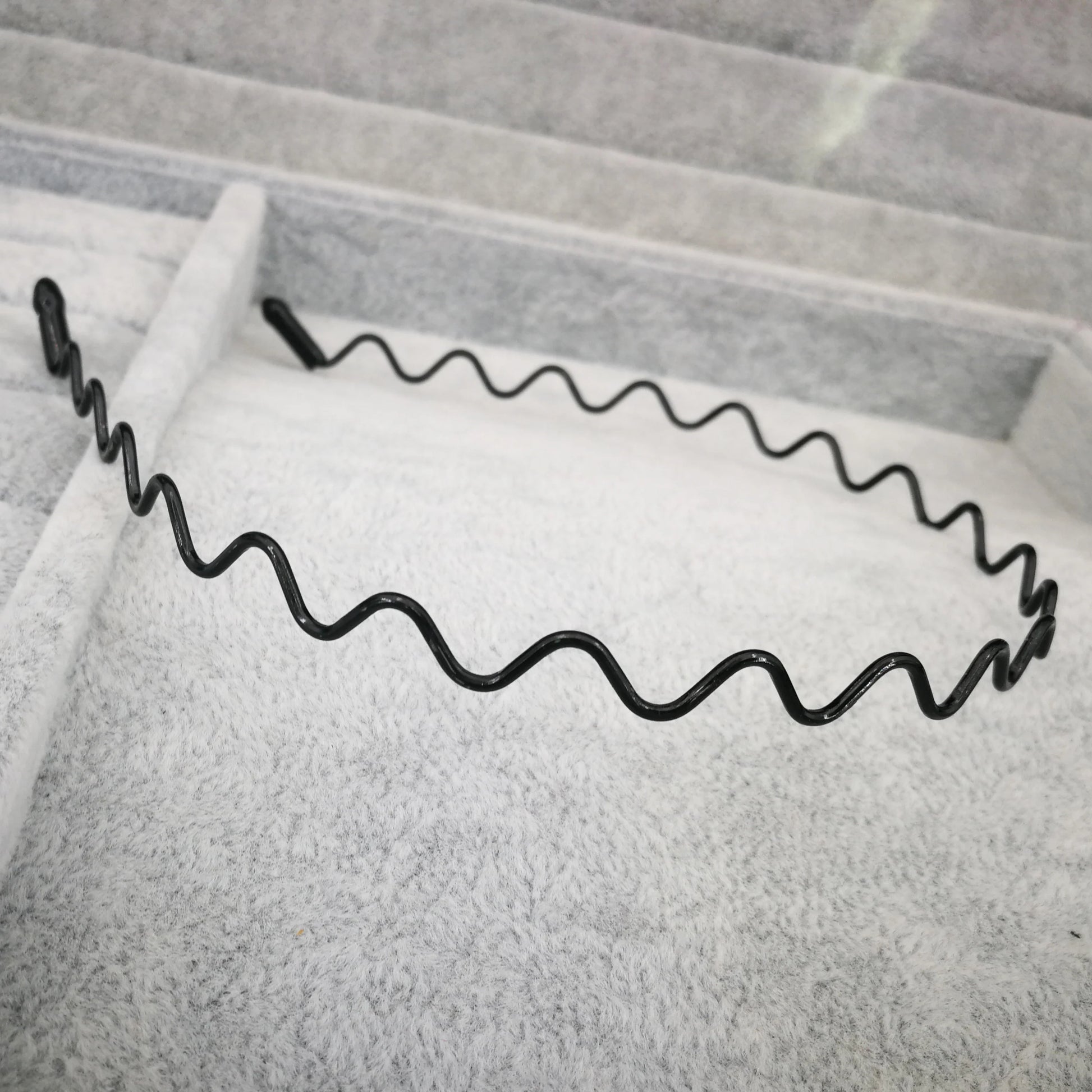 Fashion Black Wavy Headbands for Mens Women Unisex Washing Clips Basic Sports Hairbands Hair Styling Tools Accessories