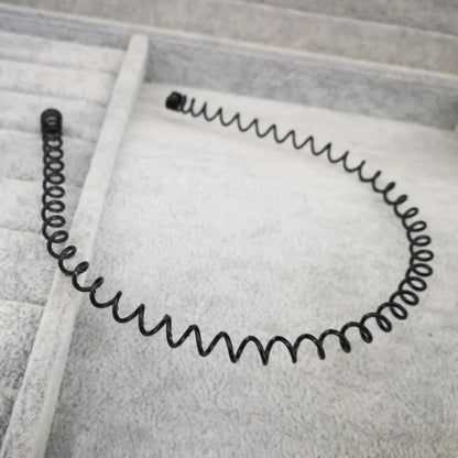 Fashion Black Wavy Headbands for Mens Women Unisex Washing Clips Basic Sports Hairbands Hair Styling Tools Accessories