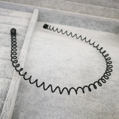 Fashion Black Wavy Headbands for Mens Women Unisex Washing Clips Basic Sports Hairbands Hair Styling Tools Accessories