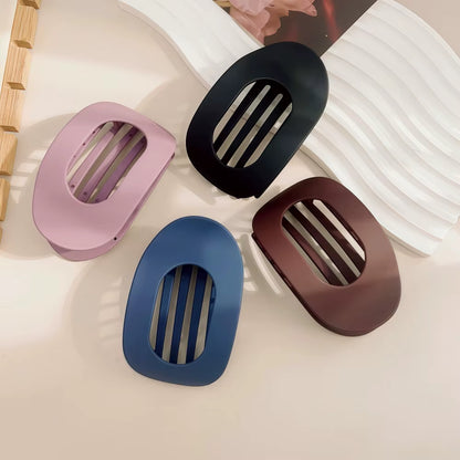 PC Hair Claw Clip for Women New Design Leopard Matte Curved Flat Styling Barrettes Acrylic Lying down Hair Accessories