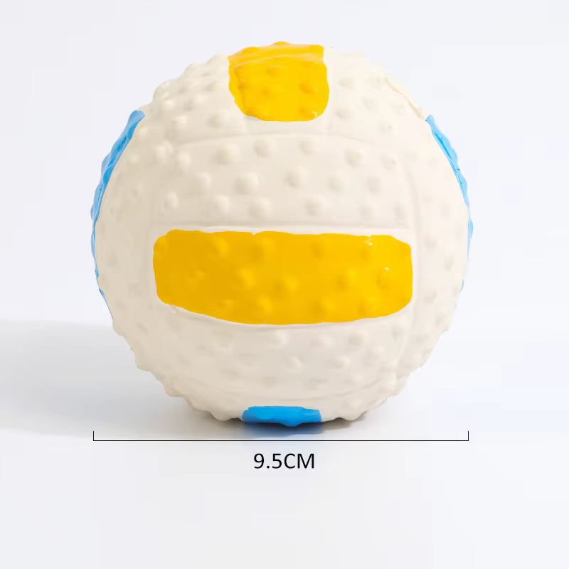 Squeaky Dog Toy Chew Rubber Balls Toy for Small Large Dogs Puppy Interactive Durable Dog Toy Pet Training Dog Accessories