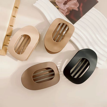 PC Hair Claw Clip for Women New Design Leopard Matte Curved Flat Styling Barrettes Acrylic Lying down Hair Accessories