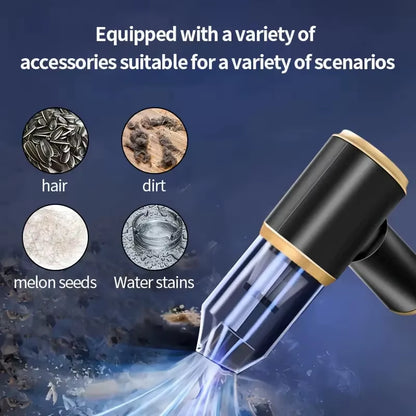 95000Pa Car Vacuum Cleaner Strong Suction Mini Duster Portable Wireless Vacuum Cleaners Powerful Cleaning Machine for Cars Home